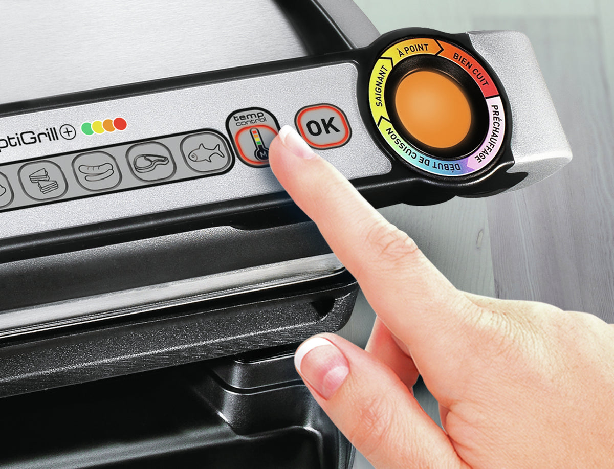 Tefal OptiGrill+ GC712D34 Grill Sølv - vue 3