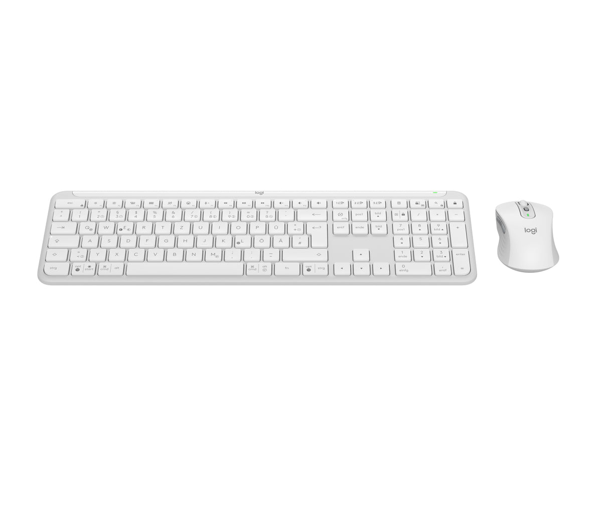 Logitech Signature Slim Combo MK950 Sæt med mus og tastatur Saks Trådløs Tysk