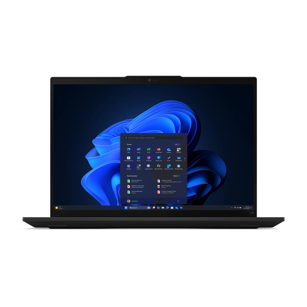 Lenovo ThinkPad L16 Gen 2 (Intel) Intel Core Ultra 5 225U Ordinateur portable 40,6 cm (16") WUXGA 16 Go DDR5-SDRAM 512 Go SSD Wi-Fi 6E (802.11ax) Windows 11 Pro Nordique Noir