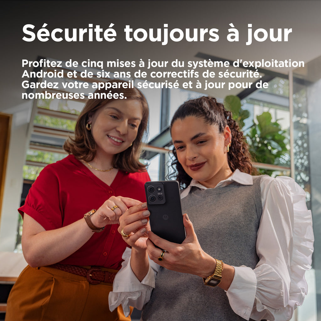 Motorola moto G75 5G 17,2 cm (6.78") Double SIM hybride Android 14 USB Type-C 8 Go 256 Go 5000 mAh Gris - vue 6