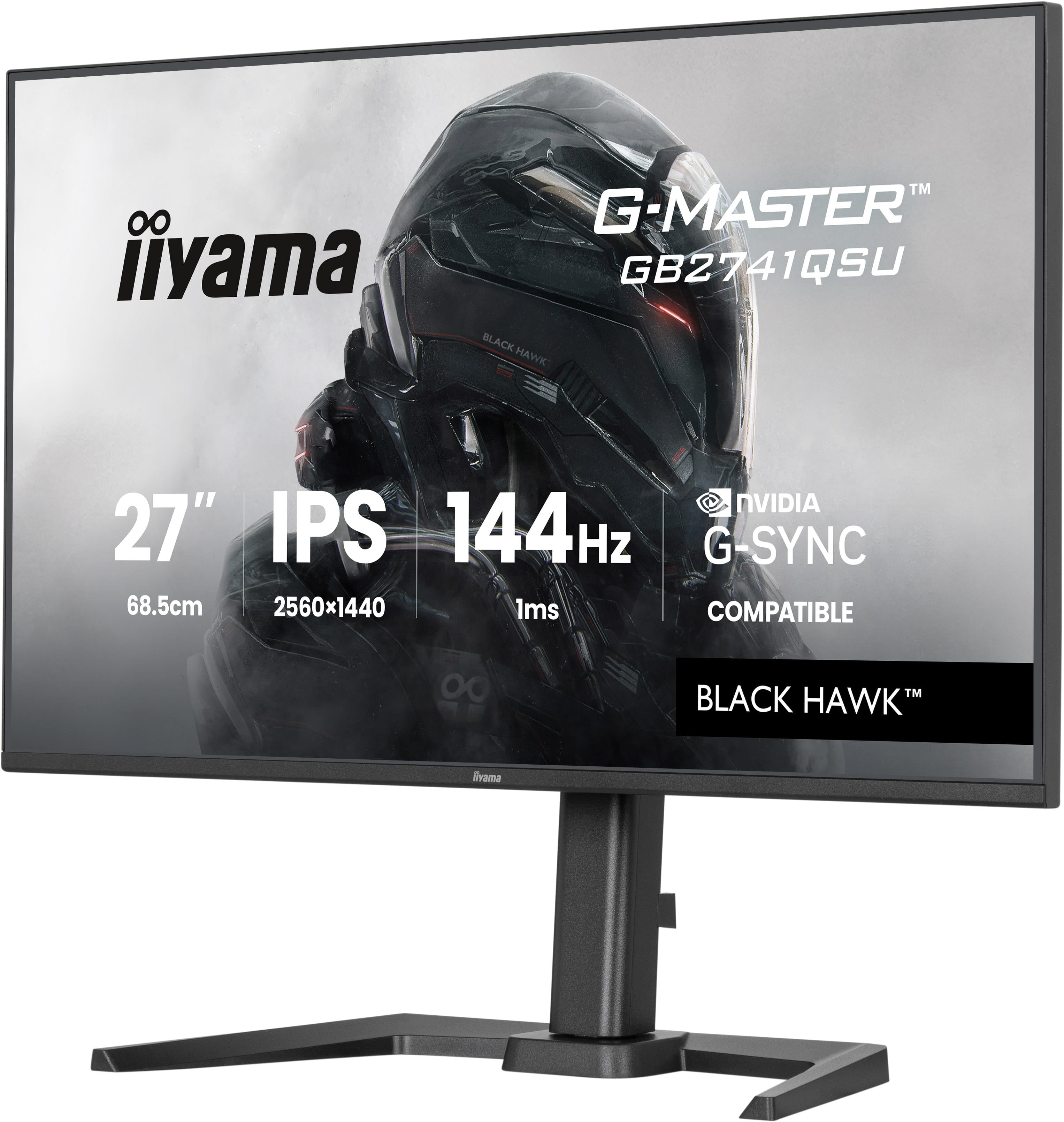 iiyama G-MASTER GB2741QSU-B1 écran plat de PC 68,6 cm (27") 2560 x 1440 pixels 4K Ultra HD LED Noir