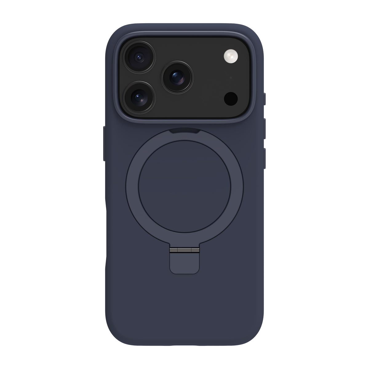Coque de Protection Roskilde MS Kick ICON pour iPhone 17 Pro, Housse Bleue avec Support de Bureau