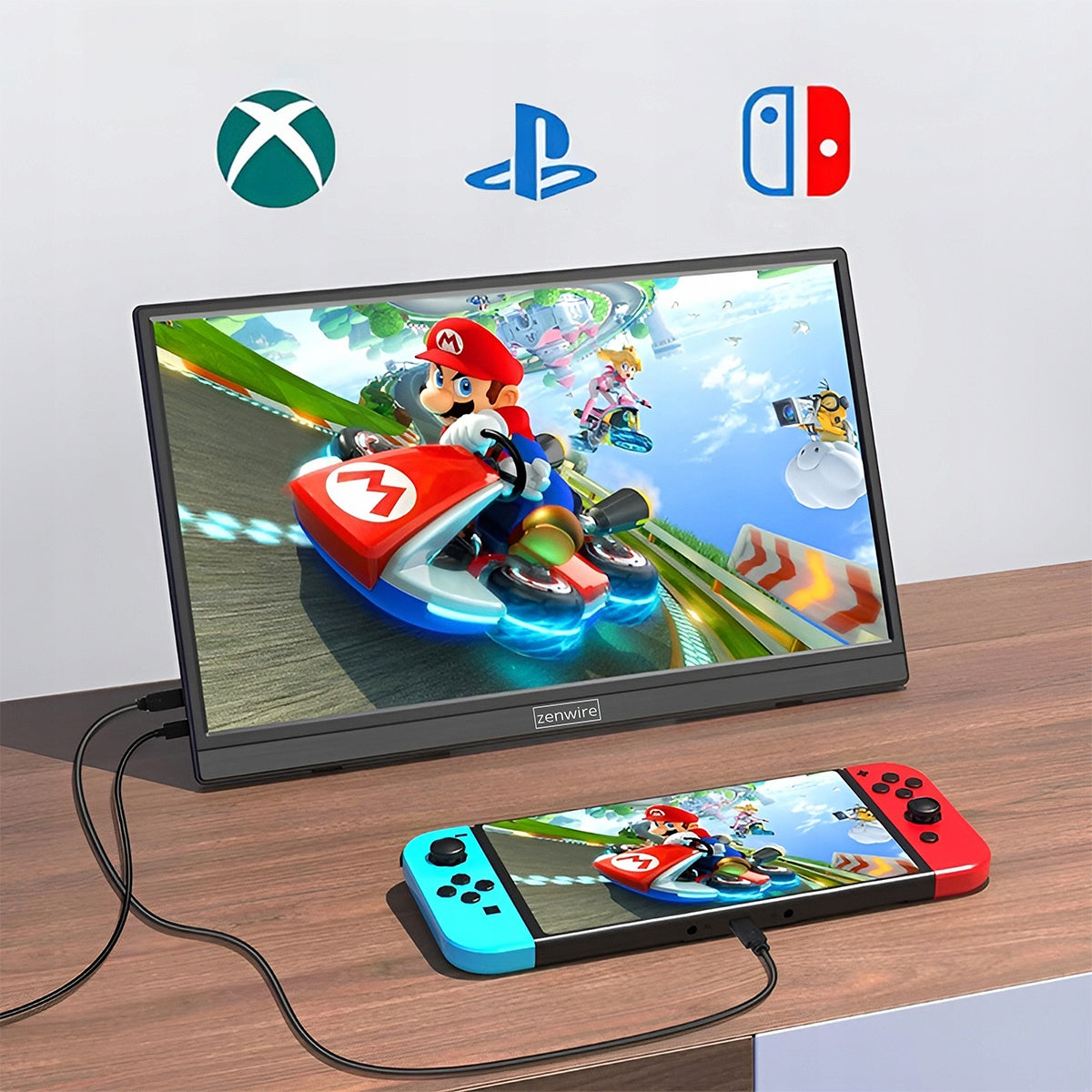 M9P USB-C Full HD 1920x1080 IPS HDR HDMI Moniteur portable pour ordinateur portable 15,6 pouces