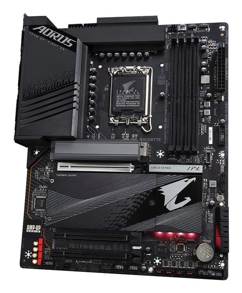 GIGABYTE Z790 AORUS ELITE AX Carte Mère - Prend en charge les processeurs Intel Core 14e génération, 16*+2+1 Phases VRM 