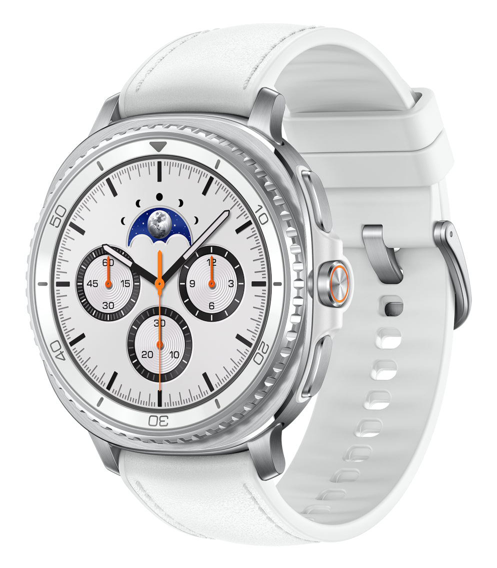 Samsung Samsung Galaxy Watch 8 Classic 3,3 cm (1.3") AMOLED 46 mm Numérique 438 x 438 pixels Écran tactile Argent Wifi GPS (satellite)