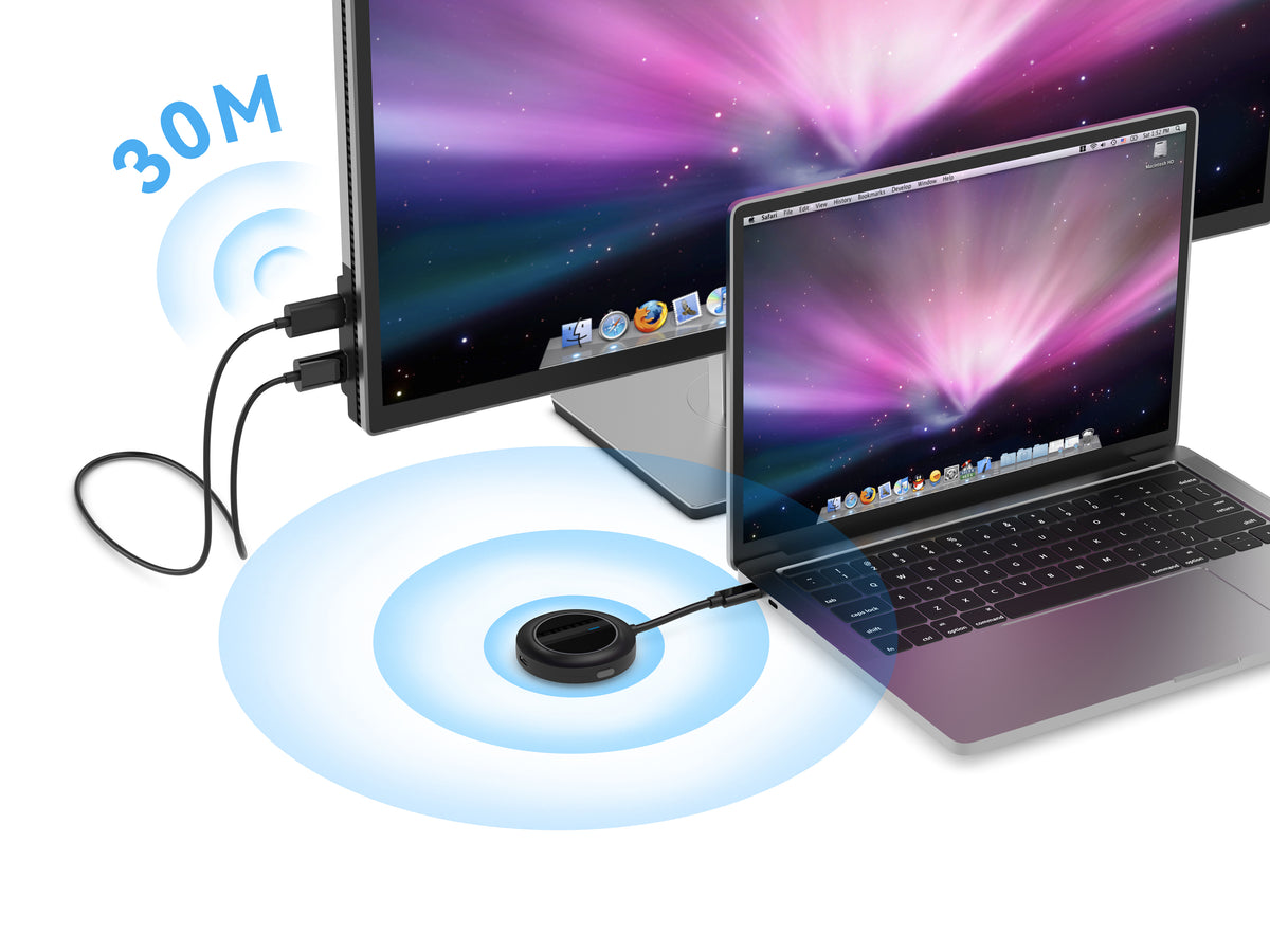 Conceptronic ATHERIC01B adaptateur d'affichage sans fil HDMI/USB Full HD Clé logicielle