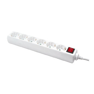 LogiLink LPS202 multiprise 1,5 m 6 sortie(s) CA Blanc