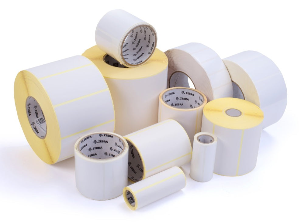 Zebra Z-Perform 1000D Étiquettes Adhésives Blanches, 3,81 x 3,81 cm, Rouleaux