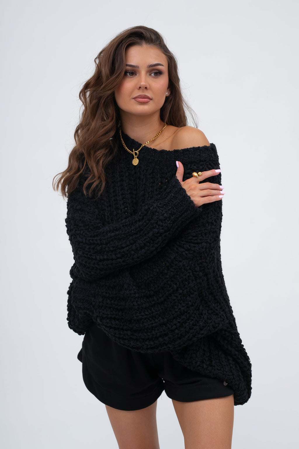 Pull oversize doux à grosses mailles CLOUD