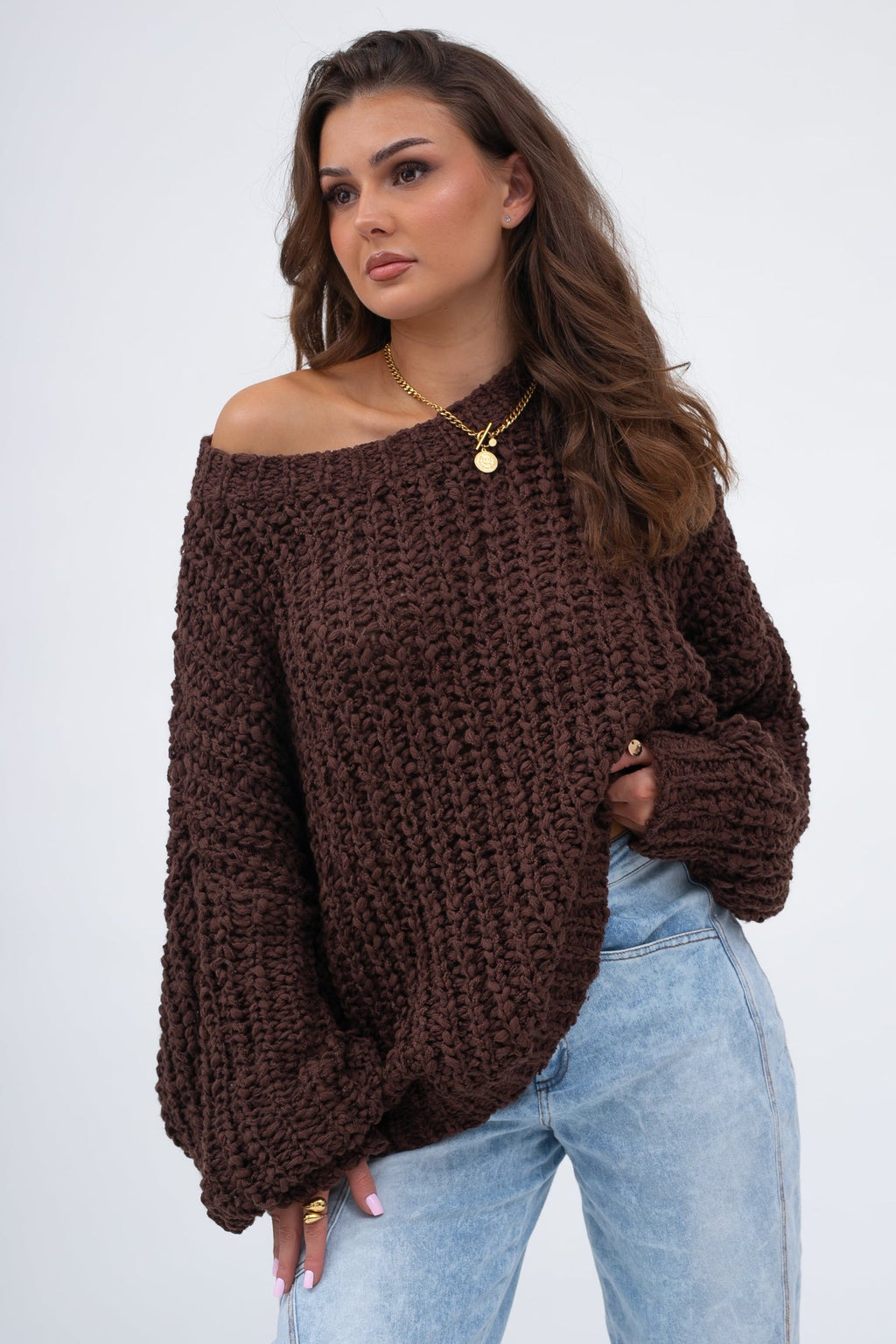 Pull oversize doux à grosses mailles CLOUD