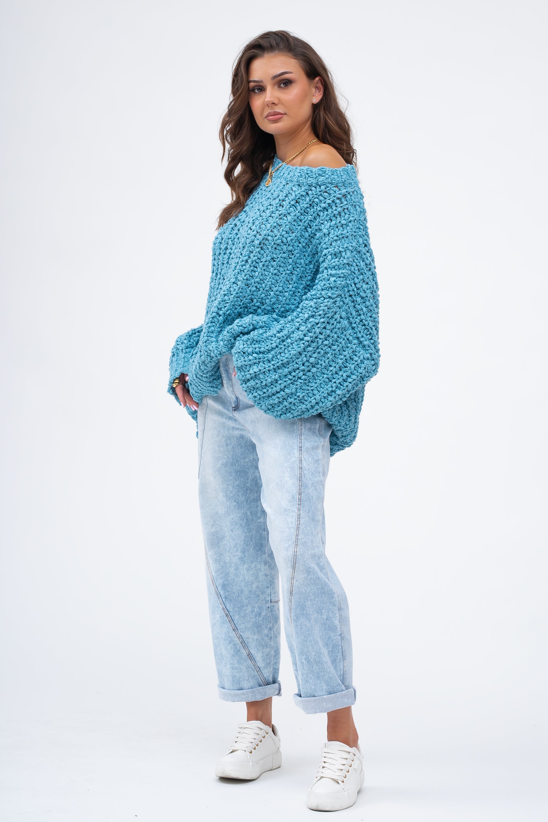 Pull oversize doux à grosses mailles CLOUD