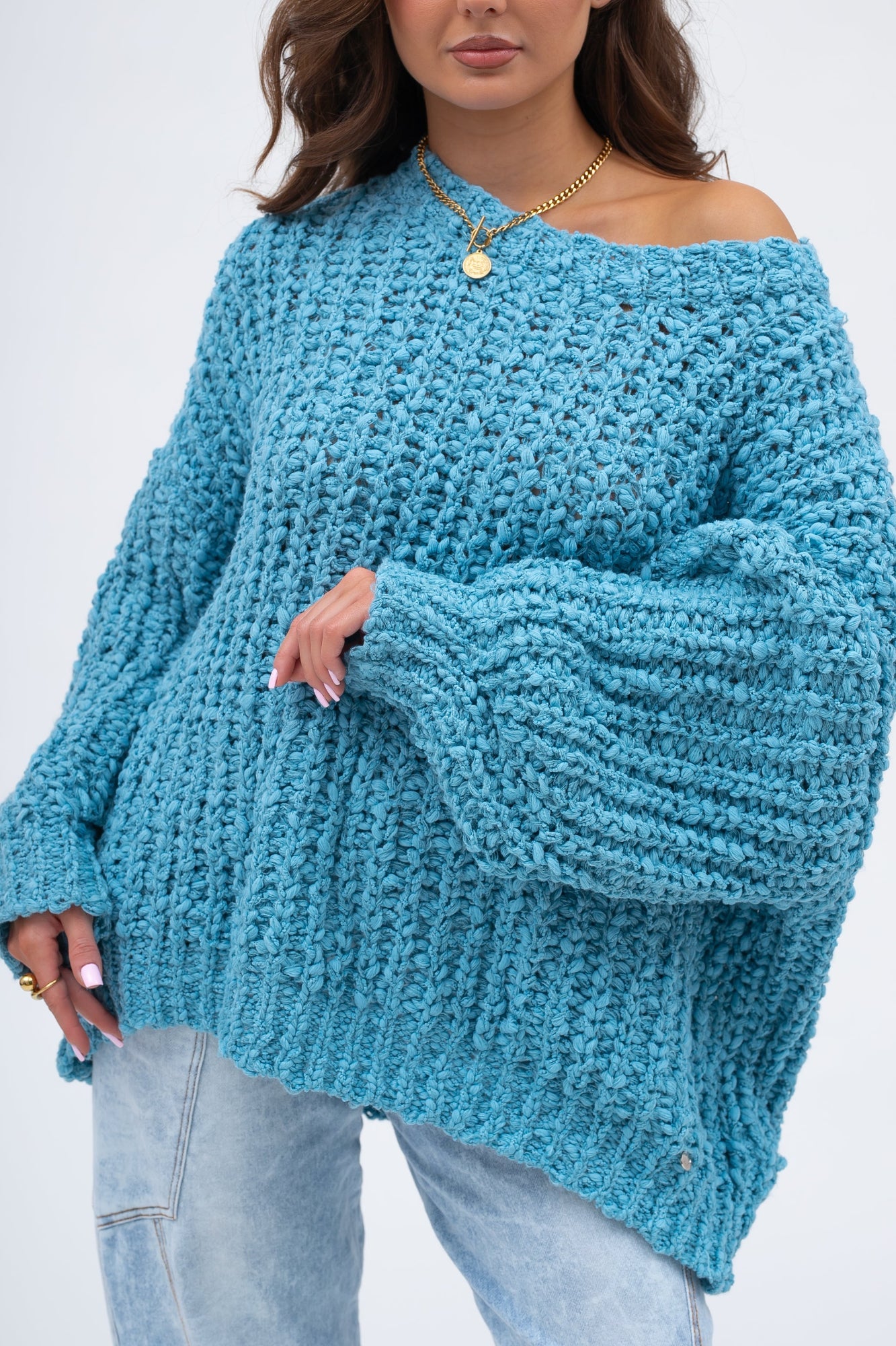 Pull oversize doux à grosses mailles CLOUD