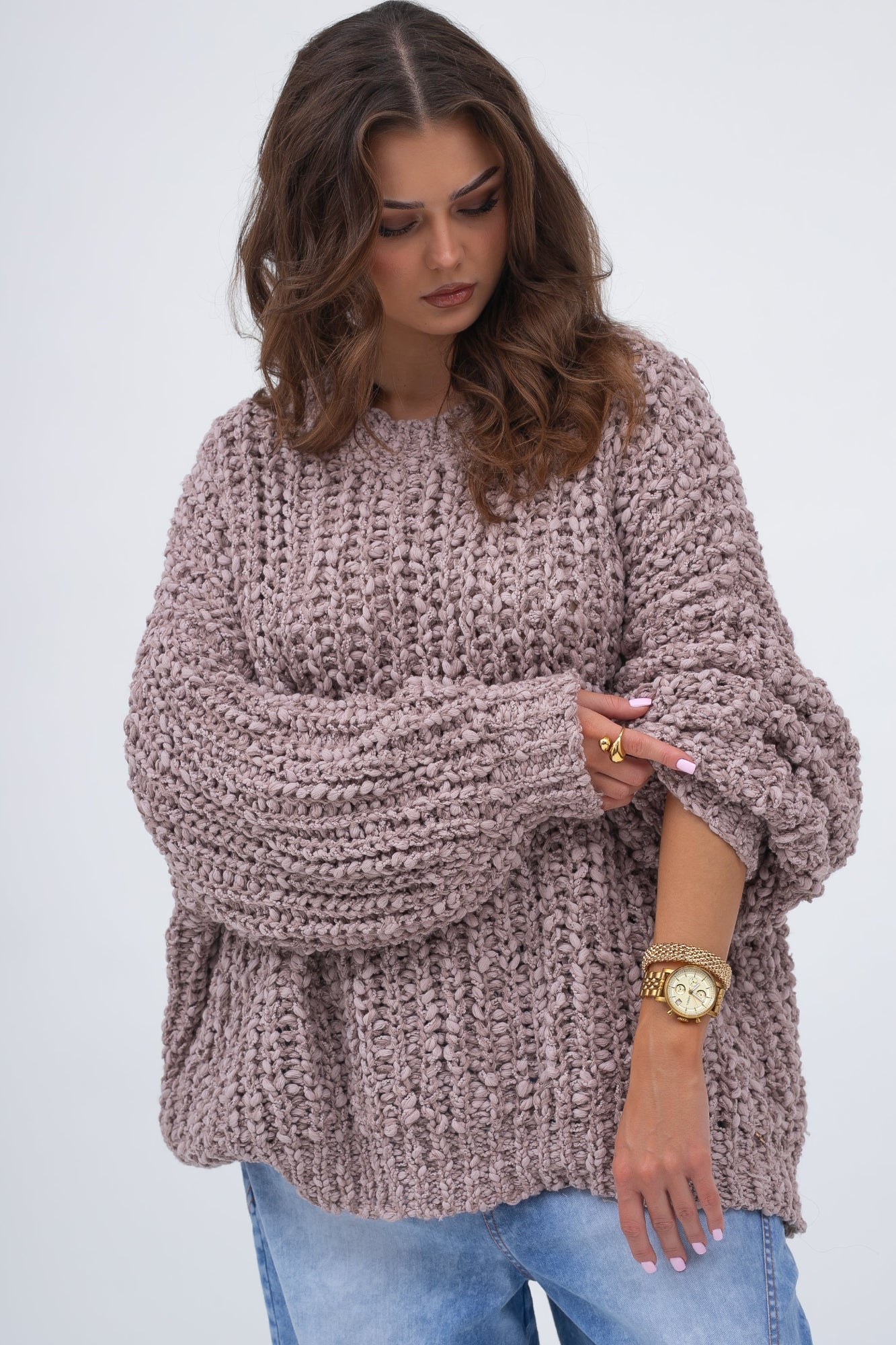 Pull oversize doux à grosses mailles CLOUD