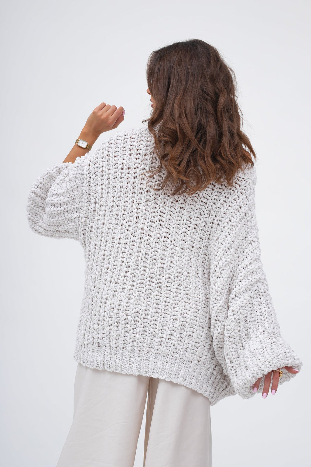 Pull oversize doux à grosses mailles CLOUD