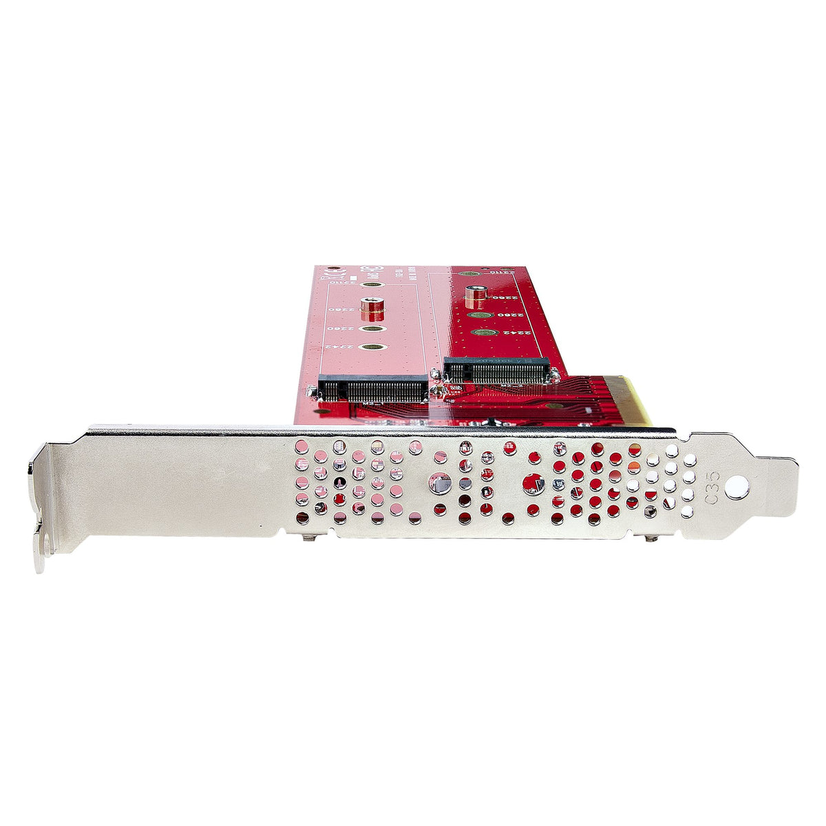 StarTech.com Adaptateur PCIe M.2 vers Double NVMe ou AHCI SSD, PCI Express 4.0, 7,8 Gbps, Bifurcation Requise