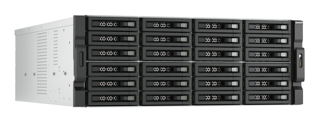 QNAP QNAP TL-R2400PES-RP Boîtier de disques de stockage Boîtier disque dur/SSD Noir, Gris 2.5/3.5"