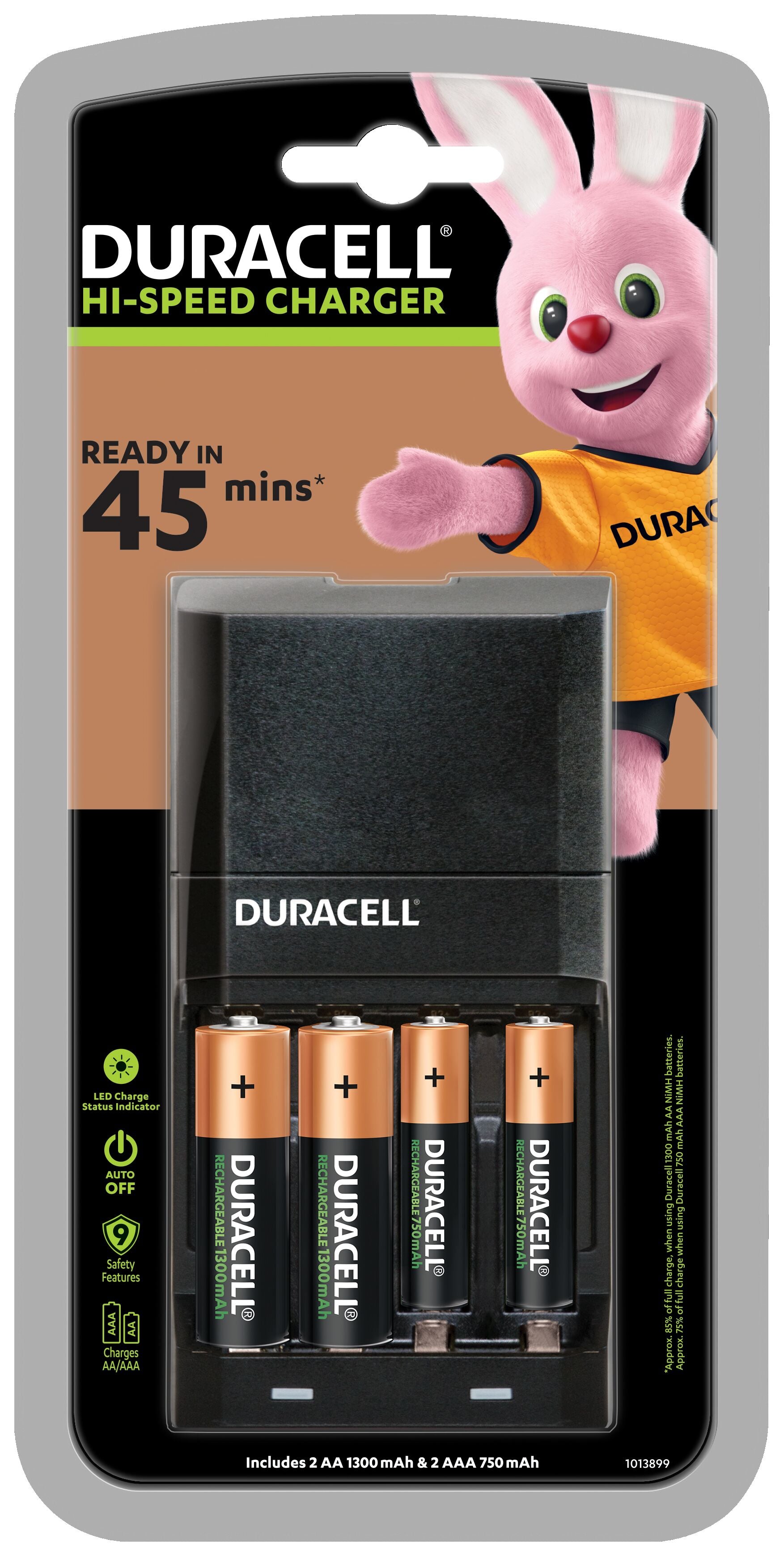 Duracell CEF27 chargeur de batterie Pile domestique Secteur