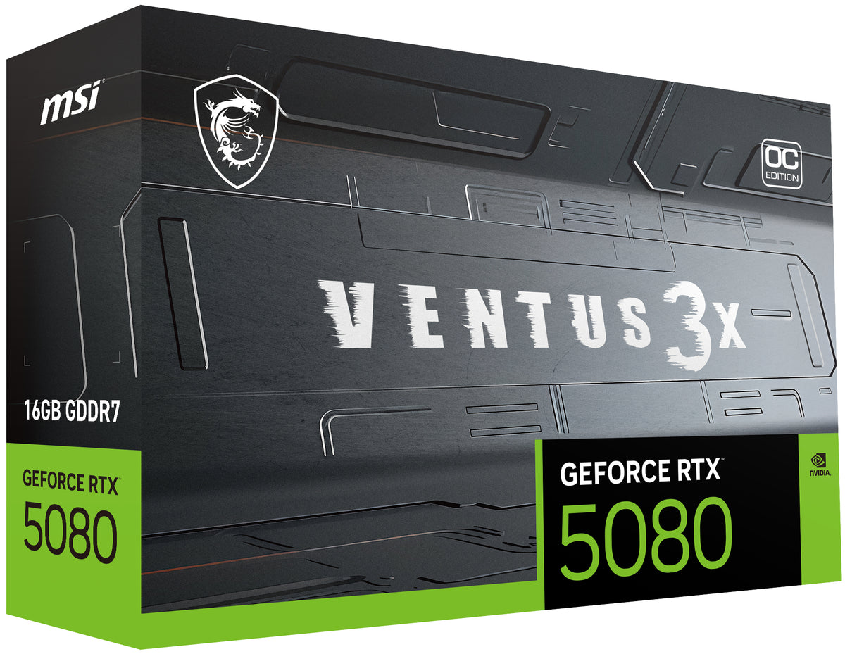 MSI VENTUS GeForce RTX 5080 16 Go GDDR7 3X OC