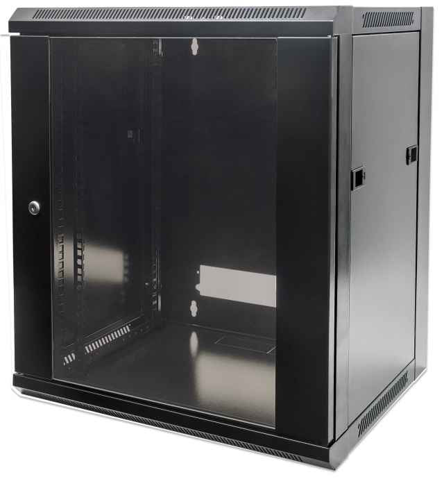 Intellinet Armoire Réseau Murale 19" 15U, Profondeur 600 mm, Noire