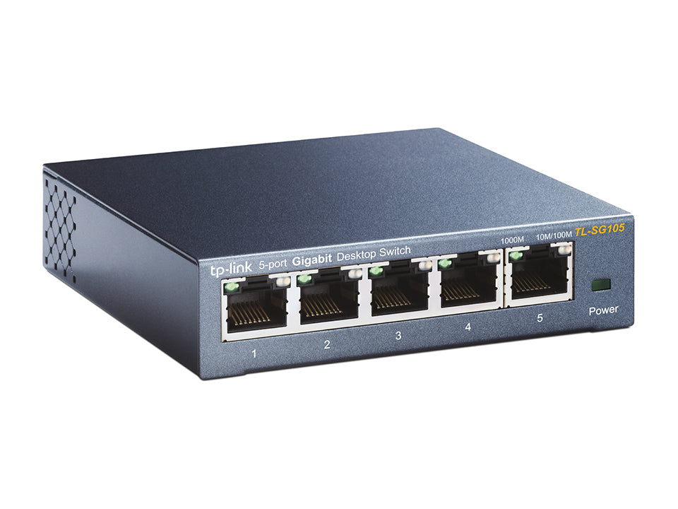TP-Link TL-SG105 Non-géré Gigabit Ethernet (10/100/1000) Noir