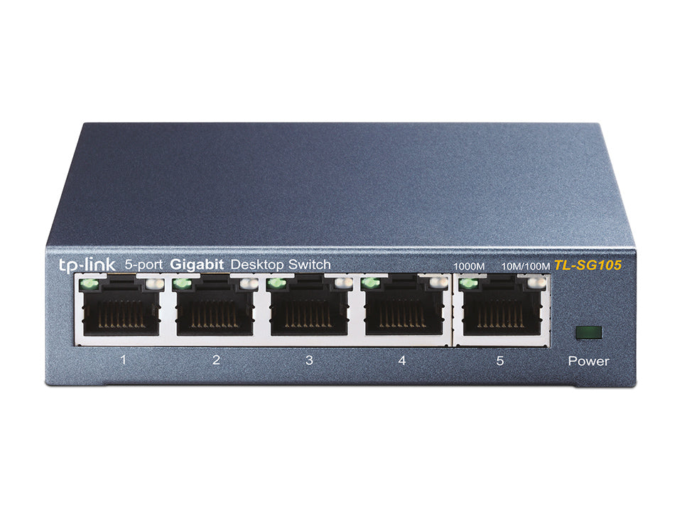 TP-Link TL-SG105 Non-géré Gigabit Ethernet (10/100/1000) Noir