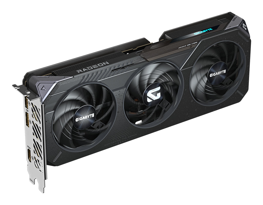 GIGABYTE Radeon RX 9060 XT GAMING OC 8G Carte Graphique - 8GB GDDR6, 128bit, PCI-E 5.0, 3320 MHz Fréquence du cœur, 2 x DisplayPort, 1 x HDMI, GV-R9060XTGAMING OC-8GD