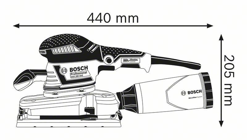 Bosch Bosch Ponceuse vibrante GSS 280 AVE Professional