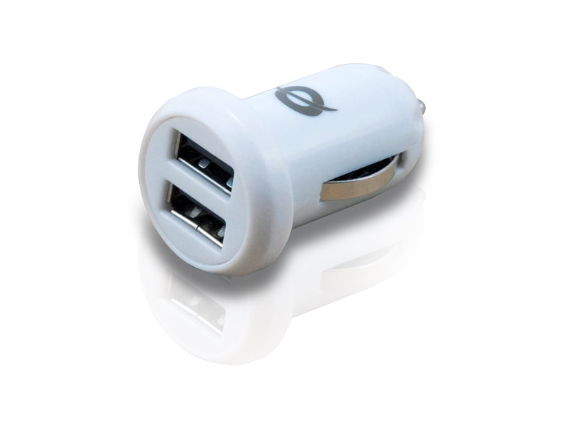 Conceptronic CUSBCAR2ASET chargeur d'appareils mobiles MP3, MP4, Smartphone, Tablette Blanc Allume-cigare Auto
