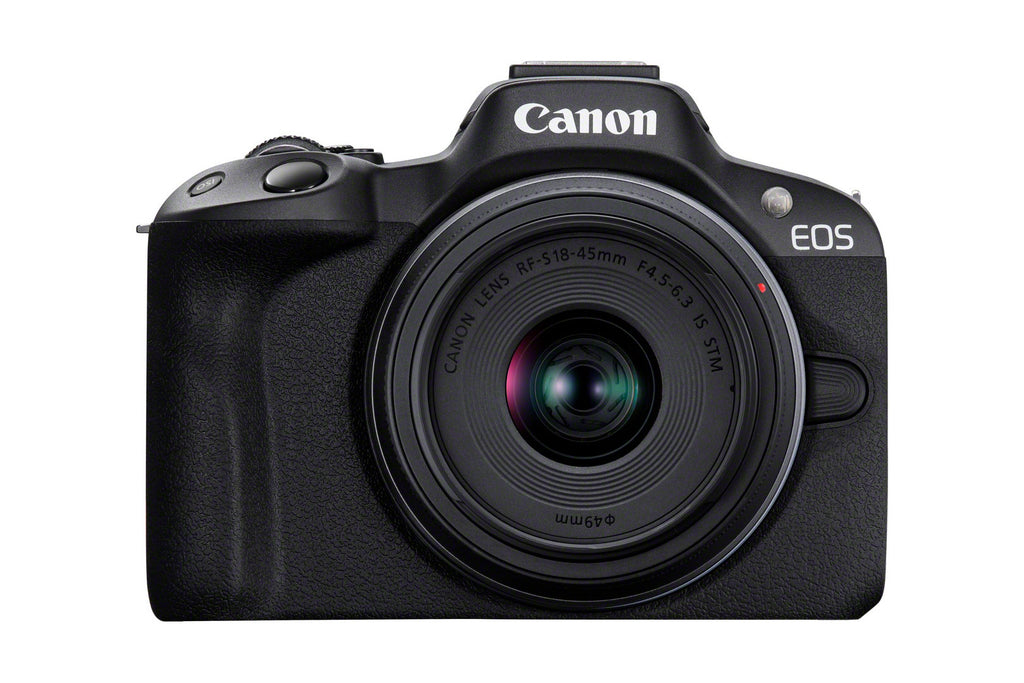 Canon EOS R50 Kit avec Objectif RF-S 18-45mm F4.5-6.3 IS STM, 24,2 MP CMOS, Noir