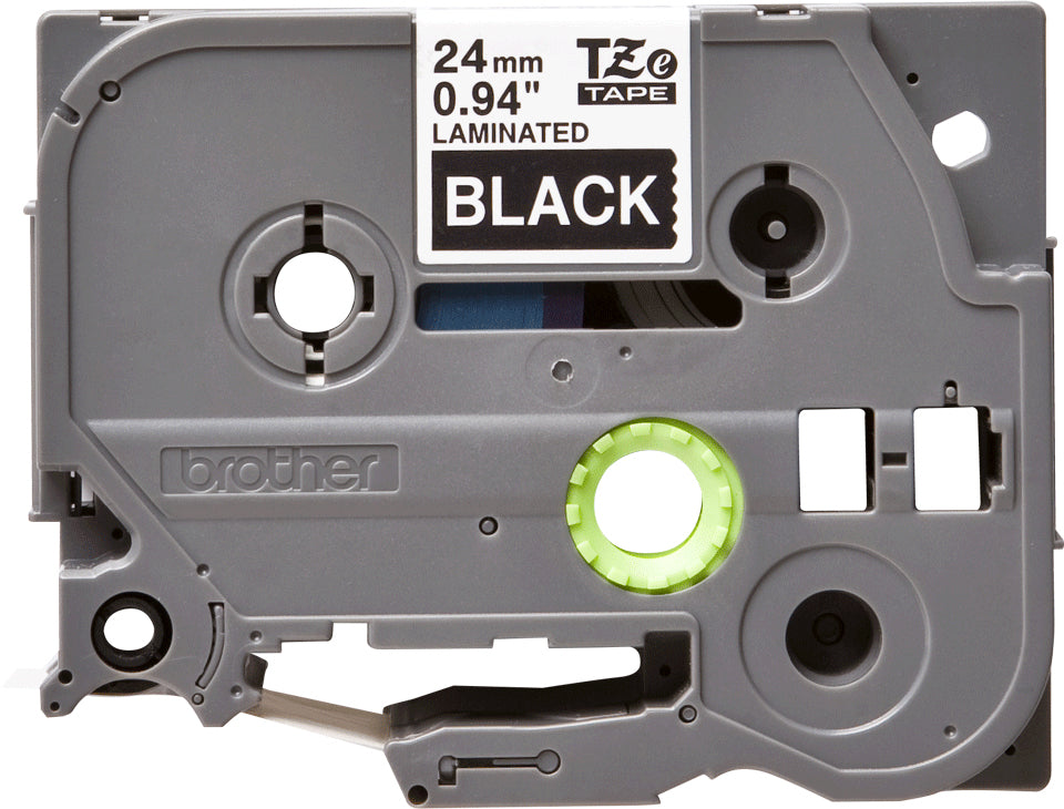 Brother TZE-355 ruban d'étiquette Blanc sur noir