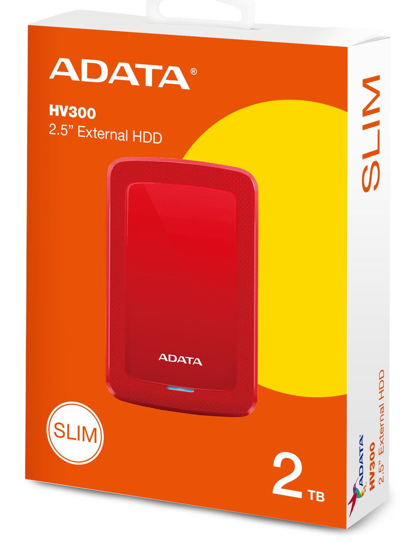 ADATA HV300 disque dur externe 2 To 2.5" 3.2 Gen 1 (3.1 Gen 1) Rouge