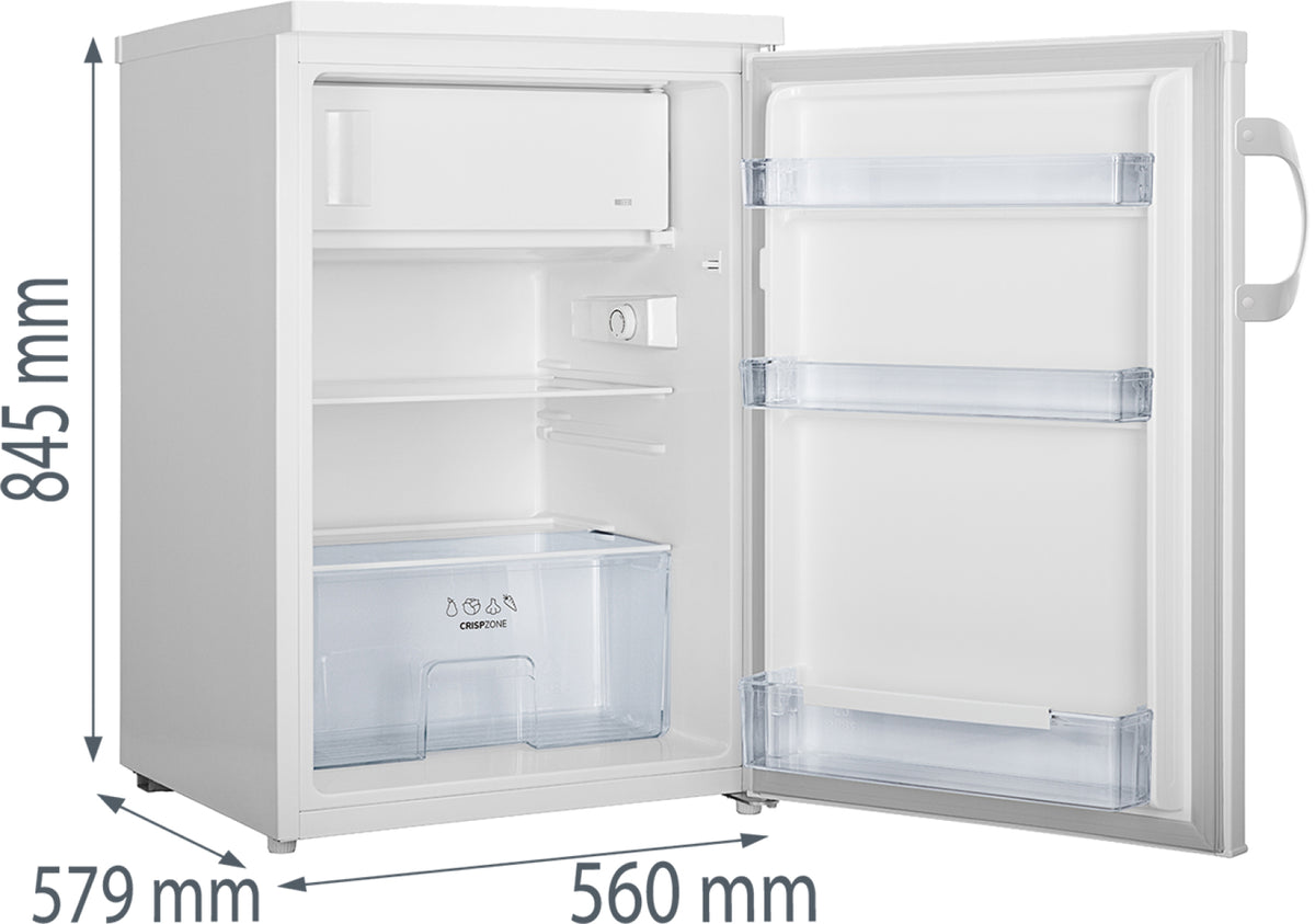 Gorenje RB493PW frigo combine Pose libre 120 L Blanc