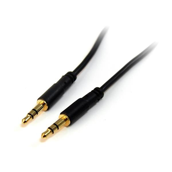 StarTech.com Câble Audio Stéréo Slim 3,5 mm, 90 cm, Mâle vers Mâle
