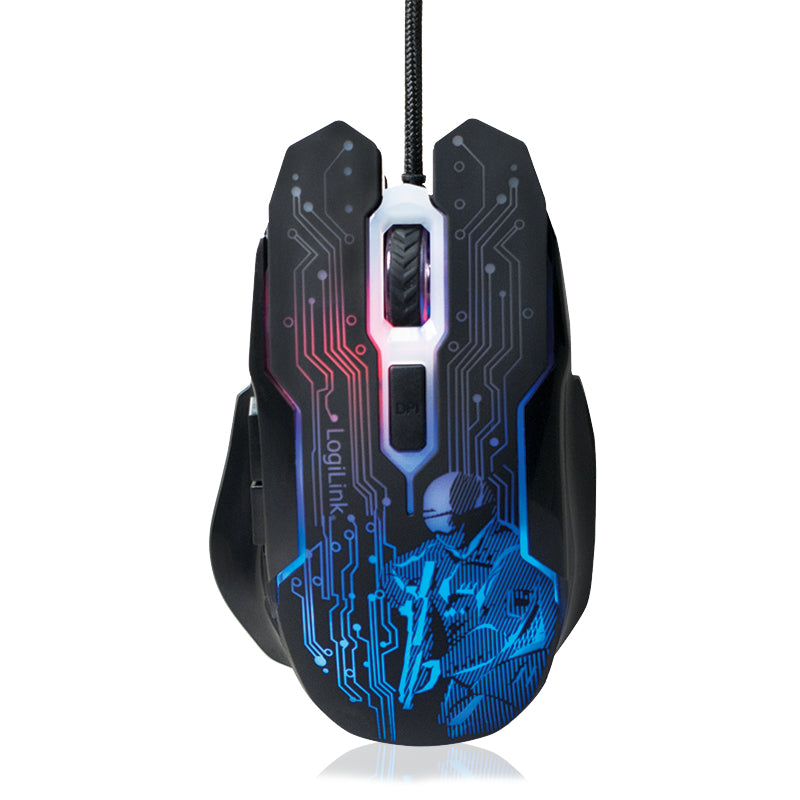 LogiLink ID0137 Souris Gaming Ambidextre Optique 2400 DPI USB Type-A
