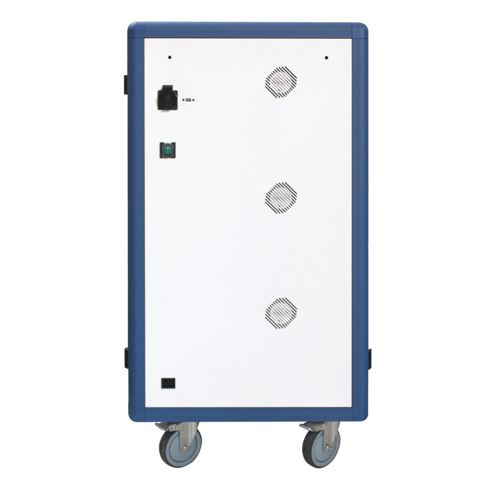 Techly I-CABINET-30DUTY chariot et rangement roulant Classe mobile de charge et de gestion Blanc, Bleu