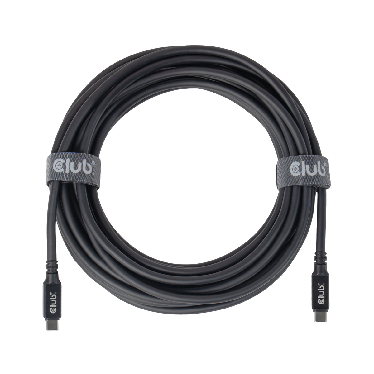 CLUB3D Câble USB-C® 8K 60 Hz, 100 W, 20 Gbps, USB4, 9 m / 29,53 pieds