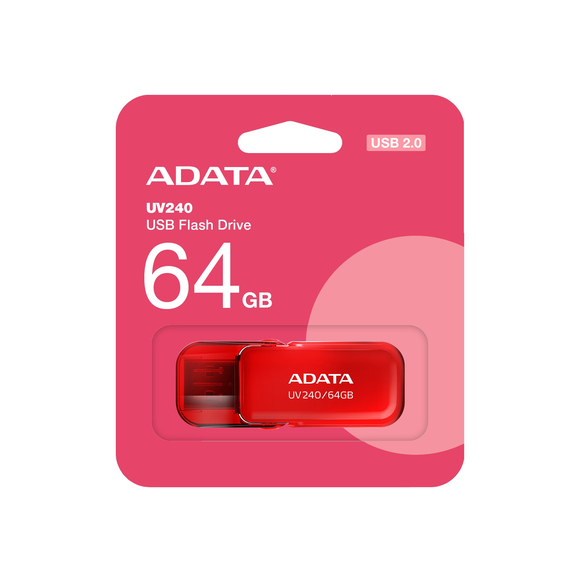 ADATA UV240 lecteur USB flash 64 Go USB Type-A 2.0 Rouge