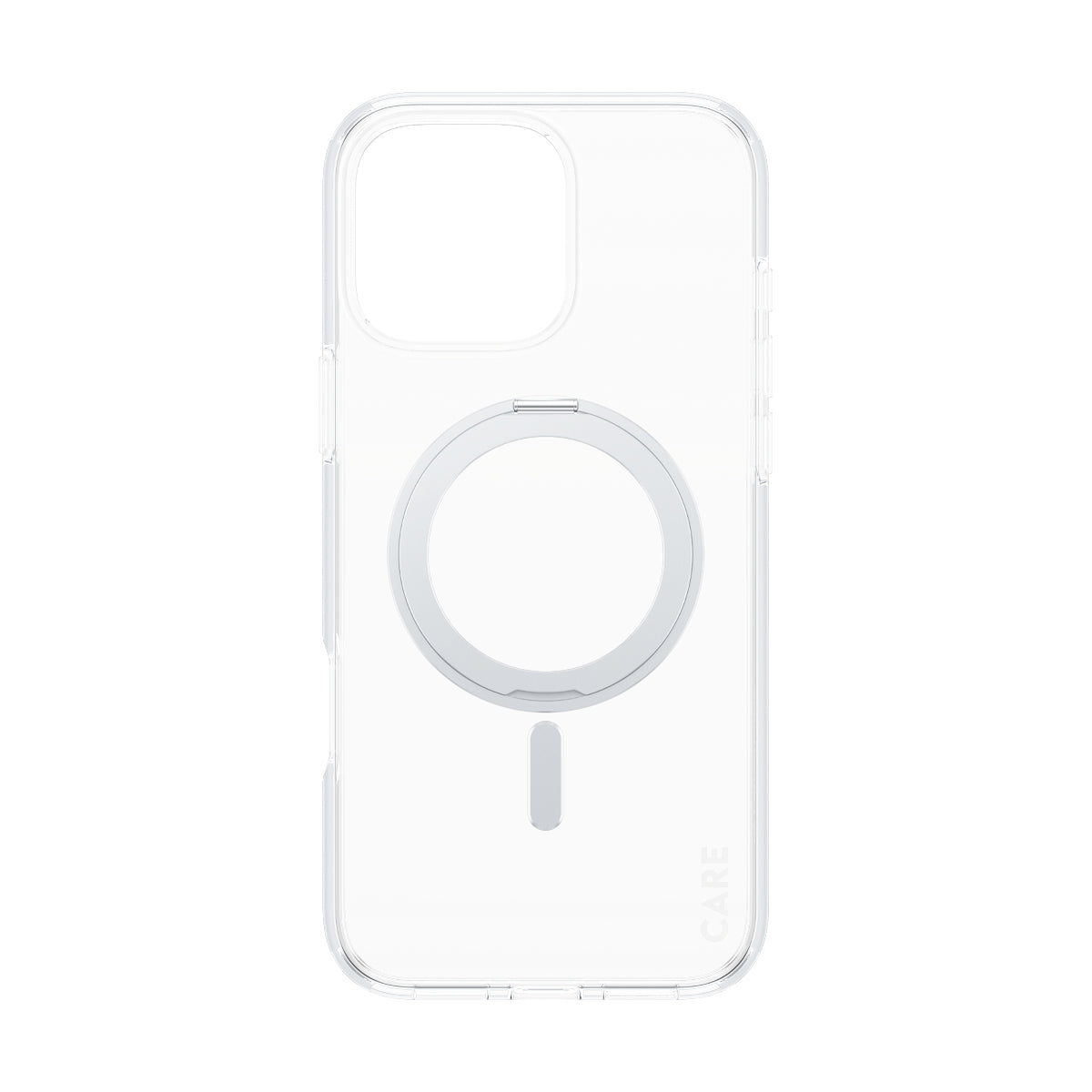 PanzerGlass CARE™ by ® Case Transparent w. Silver Kickstand & MagSafe iPhone 16 Pro Max coque de protection pour téléphones portables Housse
