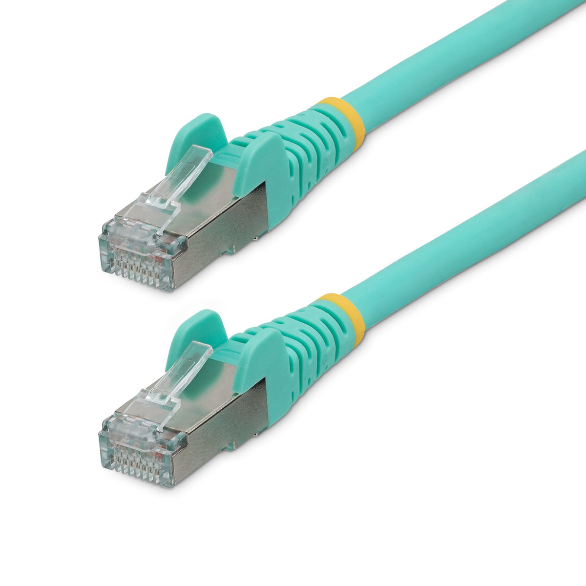 StarTech.com Câble Ethernet CAT6a 1m S/FTP LSZH 10 Gigabit 500MHz 100W PoE RJ45 Turquoise