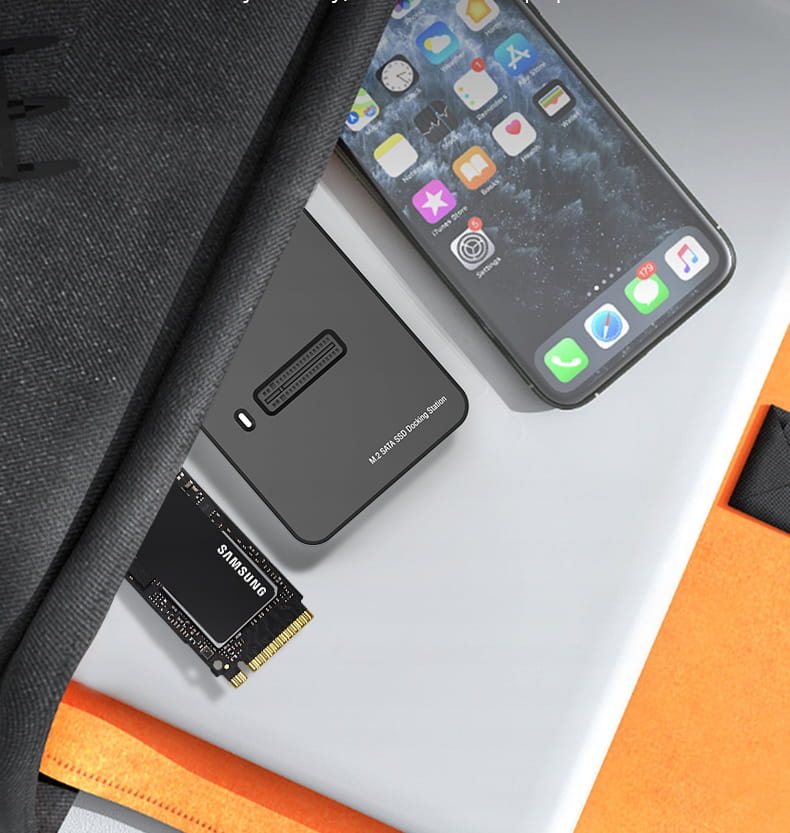 Adaptateur SSD M.2 NVMe PCIe/SATA NGFF, boîtier de disque M.2, USB-C 10 Gbit/s, Zenwire SD-03