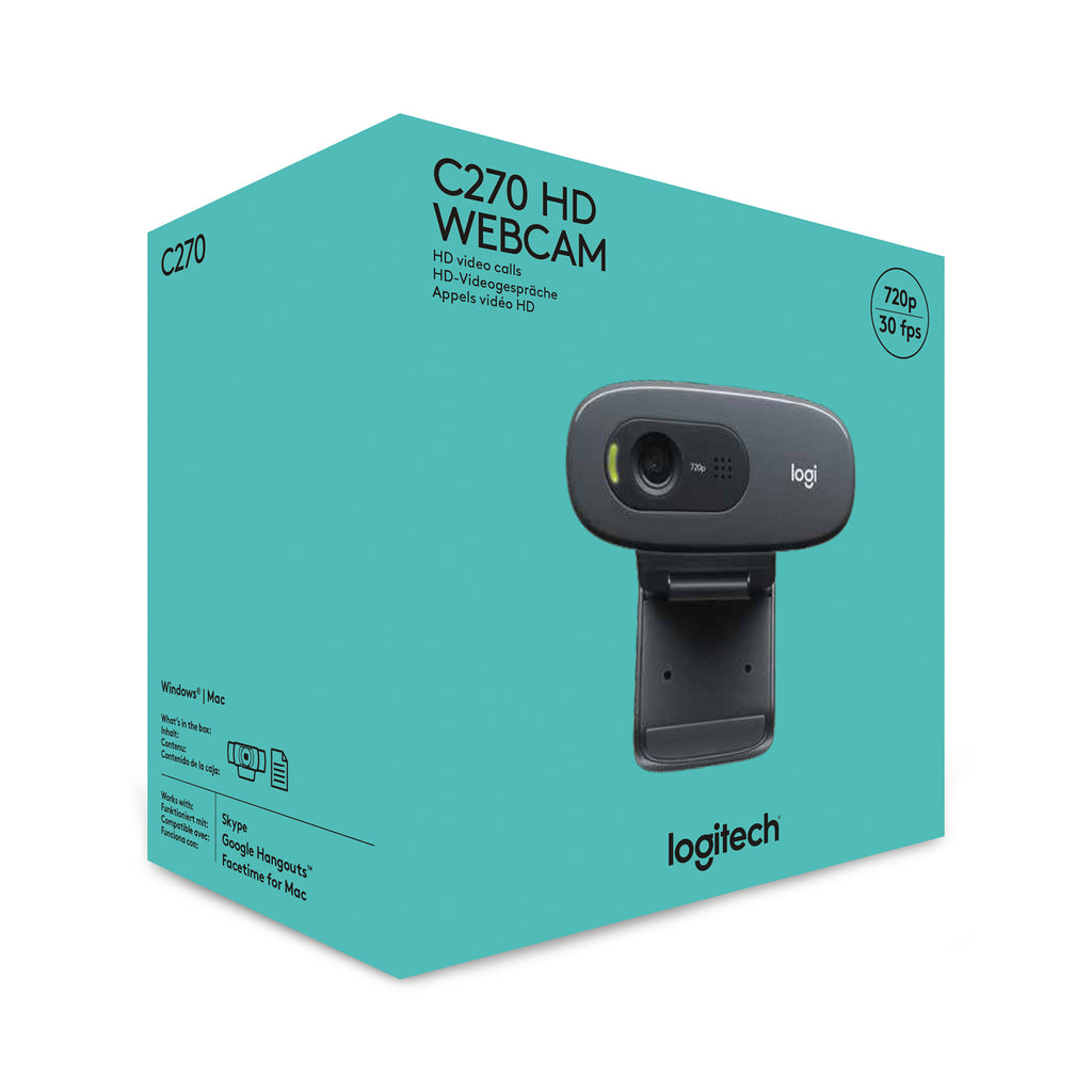 Logitech HD Webcam C270, Résolution 1280 x 720