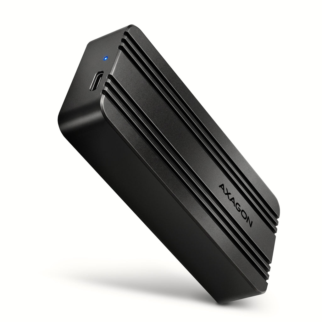 Axagon EEM2-40G Boîtier de disques de stockage Enceinte ssd Noir M.2