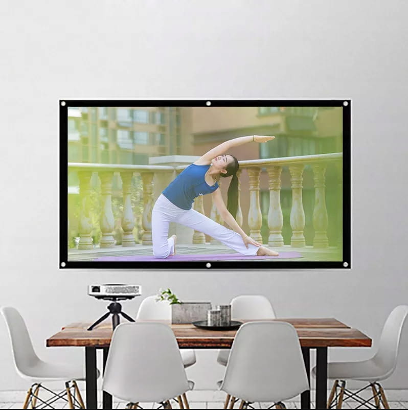 ÉCRAN DE PROJECTION pour projecteur, portable et pliable, format 16:9, 218 x 122 cm, Zenwire 100 pouces
