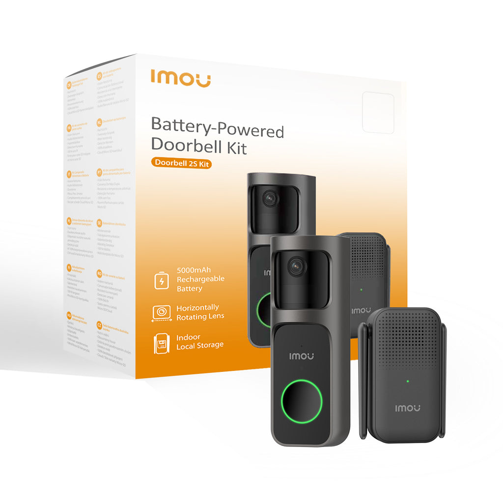 Sonnette Connectée Doorbell 2S Kit, Noir, Résolution 3 MP, WiFi