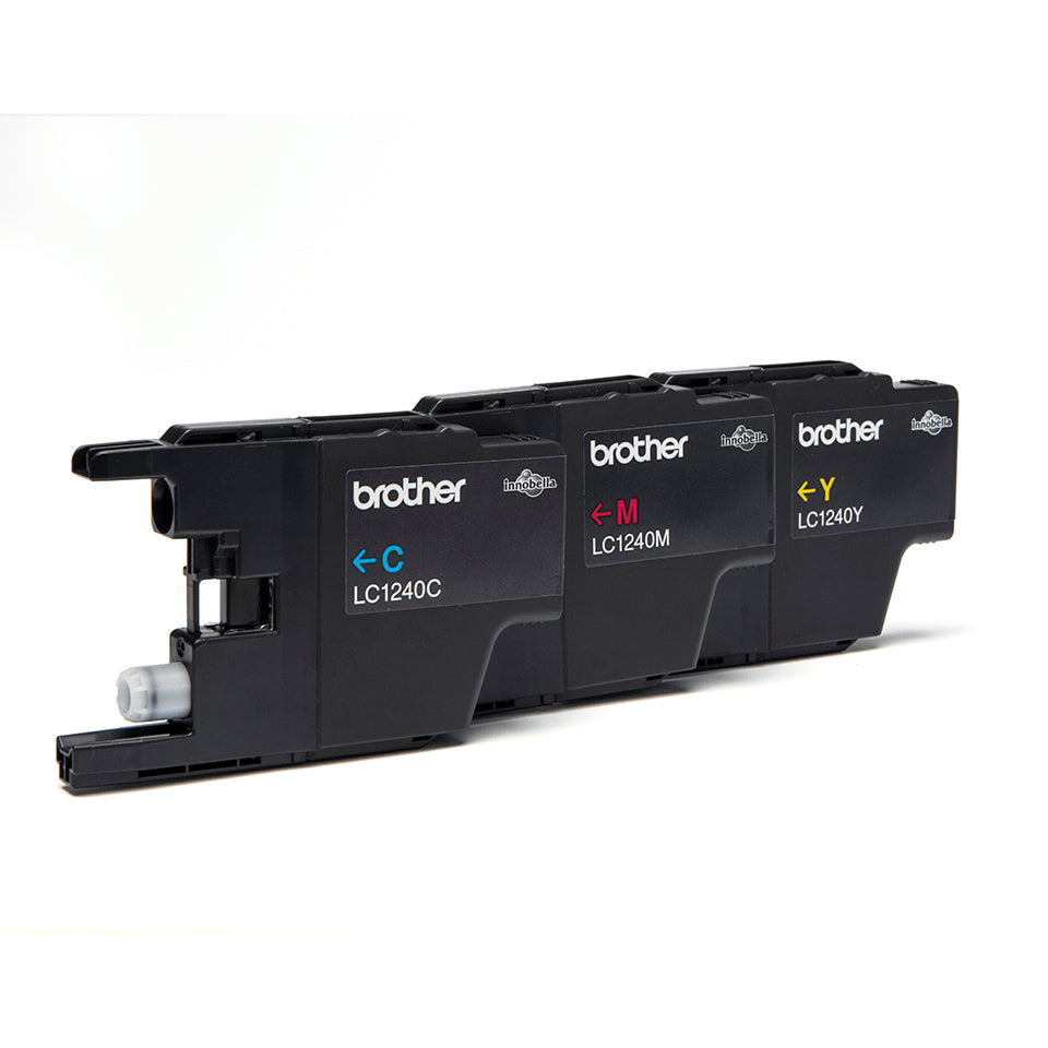 Brother Pack de Cartouches d'Encre LC1240RBWBP, Cyan, Magenta, Jaune
