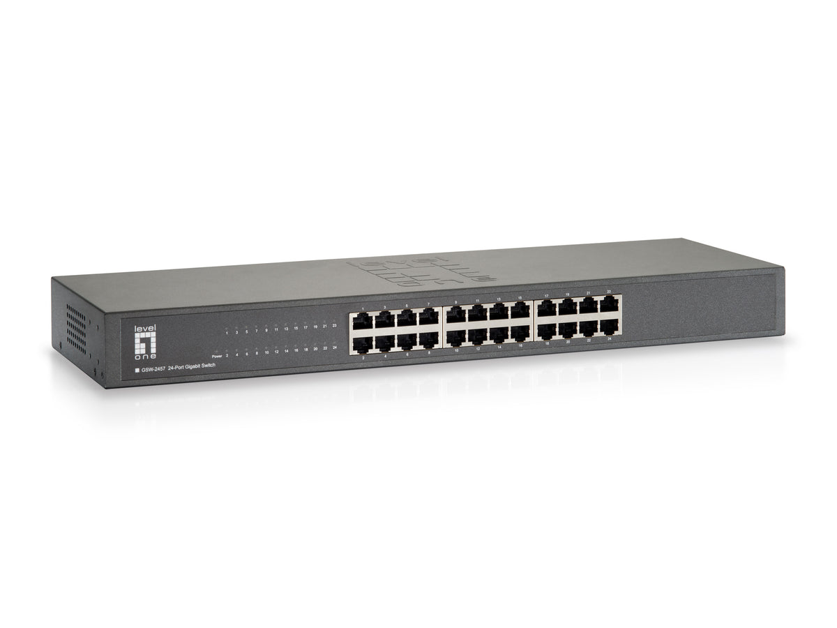 LevelOne GSW-2457 commutateur réseau Non-géré Gigabit Ethernet (10/100/1000) Noir