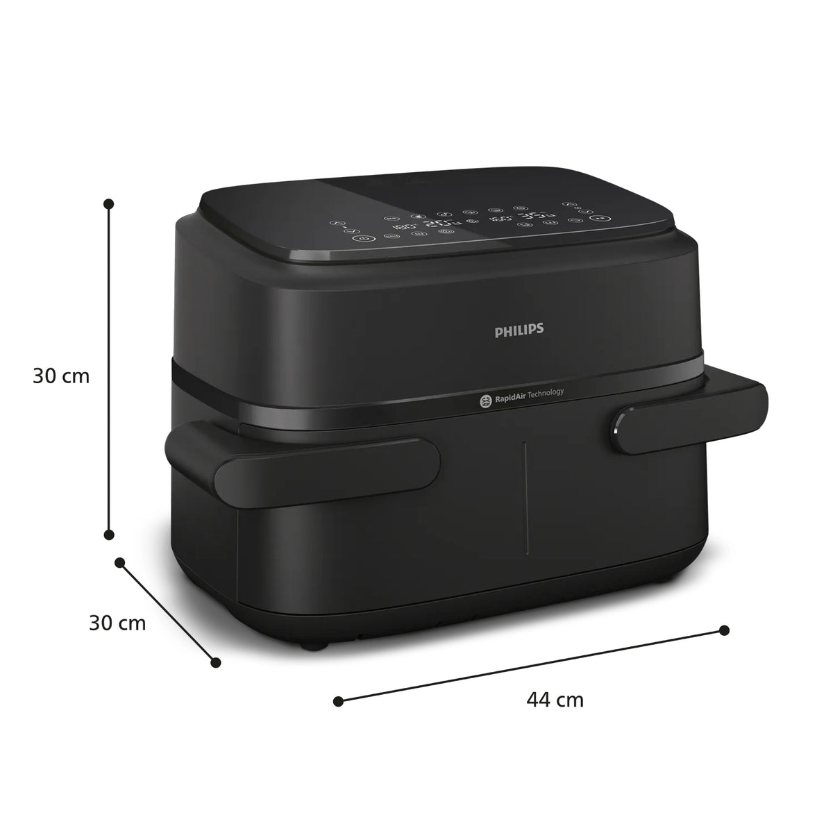 Philips Airfryer Série 1000 Double Panier 7.1L avec Séparateur Amovible