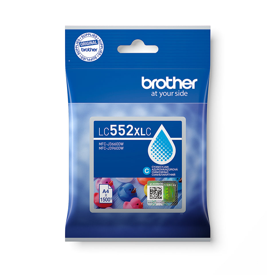 Brother LC552XLC cartouche d'encre 1 pièce(s) Original Cyan