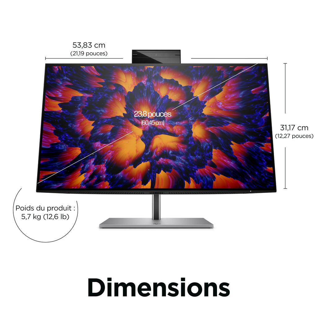 HP Z24m G3 Écran de Conférence QHD 23,8 pouces - vue 5
