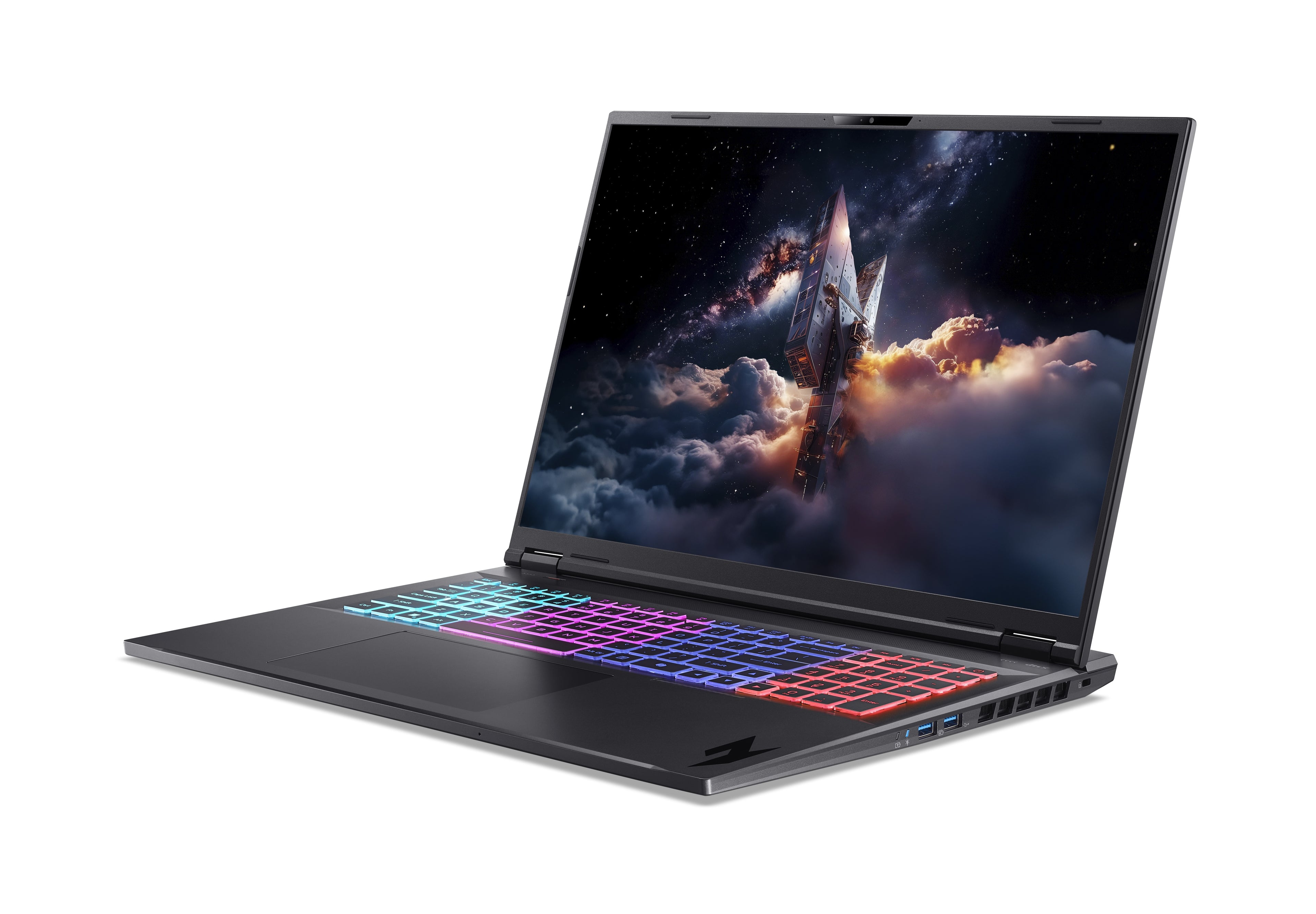 Acer Nitro 18 AI AMD AN18-61-R4KD AMD Ryzen AI 7 350 Ordinateur portable 45,7 cm (18") WQXGA 32 Go DDR5-SDRAM 1 To SSD NVIDIA GeForce RTX 5070 Ti Wi-Fi 6E (802.11ax) DOS gratuit Noir